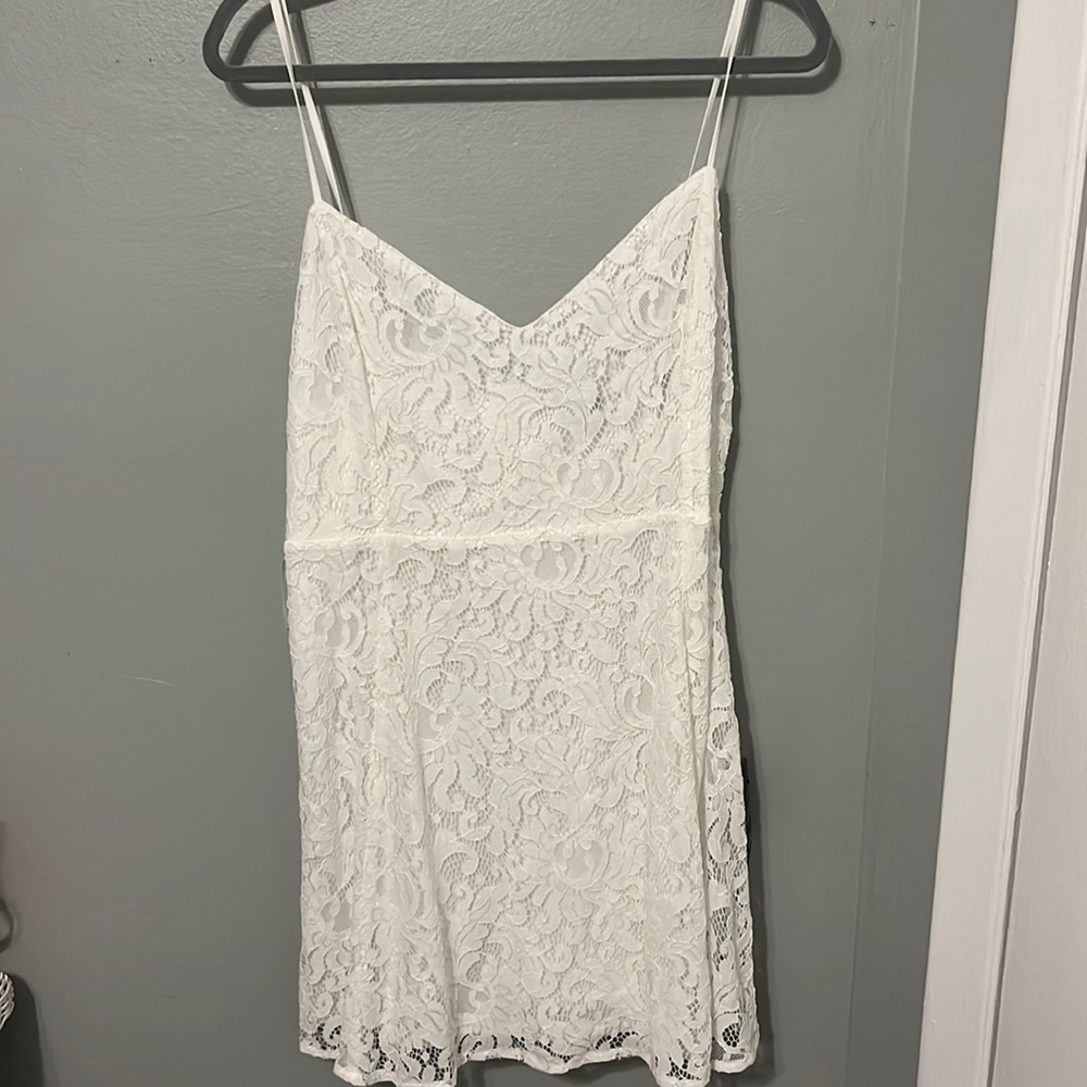 Lulu's White Lace Dress